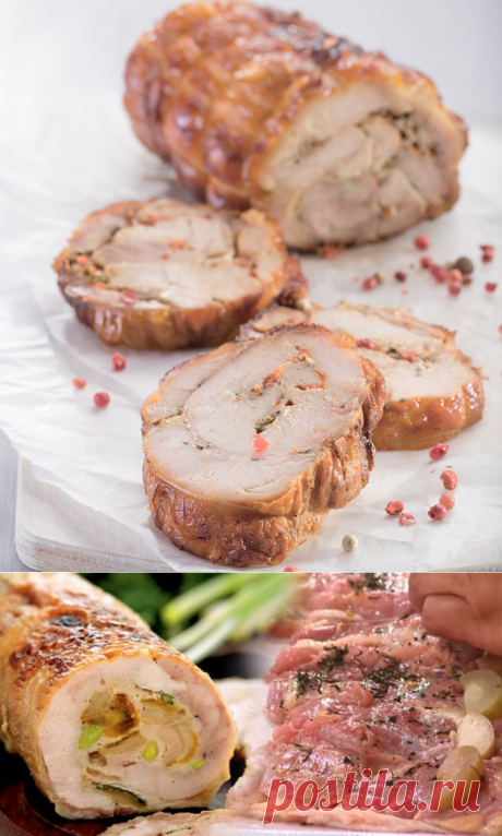 Куриный рулет с начинкой