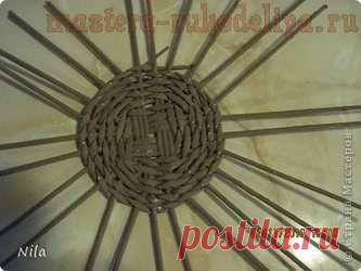 Варианты плетения дна корзинки (плетение из газет, мастер-класс)