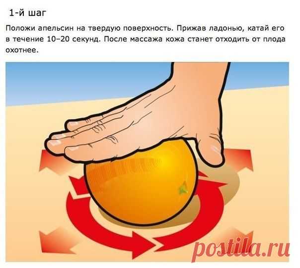Самый простой способ очистить апельсин | Страна Полезных Советов