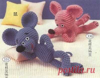 мышата вязаные крючком