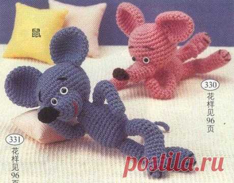 мышата вязаные крючком