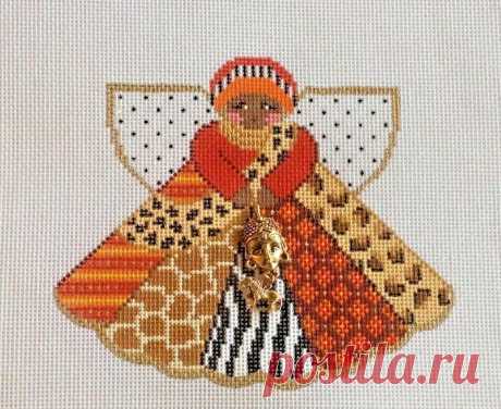 Handpainted Needlepoint Canvas Angel Queen of Africa Charm Painted Pony PP996KF • $59.39 HANDPAINTED NEEDLEPOINT CANVAS Angel Queen of Africa Charm Painted Pony PP996KF - $59.39. Retail $74+ elsewhere!New hand painted needlepoint canvasQueen of Africa Angel (zebra, leopard, giraffe, animal print), # PP-996KF, charm attached Designer: Painted PonyMeasures: approx. 9.75" x 8.75" entire canvas; approx. 5.25" x 4.5" painted design areaCount: 18BONUS: Edges will be taped for yo...