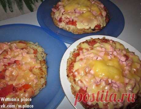 МОЛНИЕНОСНАЯ КАРТОФЕЛЬНАЯ ПИЦЦА НА СКОВОРОДКЕ!