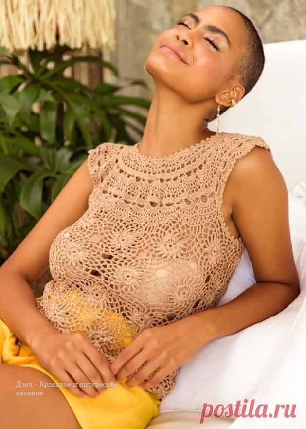 Простые модели крючком на лето со схемами | Красивое и интересное вязание | Яндекс Дзен