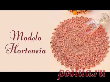 Sousplat de Crochê Hortênsia #crochê #crochet