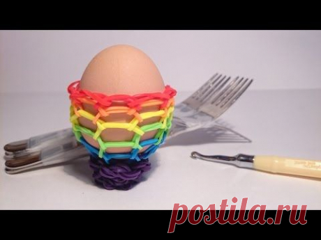 ОПЛЕТКА ДЛЯ ЯЙЦА, без станка ч 1, Радужки Rainbow Loom