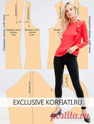 Выкройка яркой блузки с воланами

https://korfiati.ru/2017/01/vyikroyka-bluzki-s-volanami/

Сейчас очень популярны блузки с воланами. Такие фасоны женственны и имеют простой крой, поскольку основным акцентом являются именно воланы. Их расположение, размер и количество могут быть разными, в зависимости от модели, но неизменно одно — воланы придают любому платью или блузке неповторимый шарм. Мы хотим предложить вам выкройку блузки с воланами, которая обязательно привлечет ва...