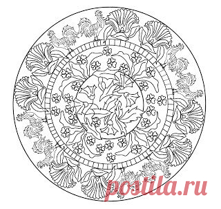 Мандалы для живописи: Мандала модерн