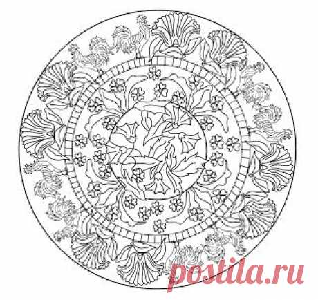 Мандалы для живописи: Мандала модерн