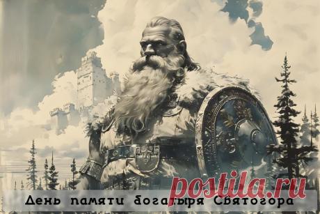 Святого́р — в древнерусской мифологии богатырь-великан. Относится к наиболее древним героям русского былинного эпоса, находящегося вне киевского и новгородского циклов и лишь отчасти соприкасающегося с первым в былинах о встрече Святогора с Ильёй Муромцем. День памяти богатыря Святогора отмечается в России 3 декабря. Открытки на День памяти богатыря Святогора.