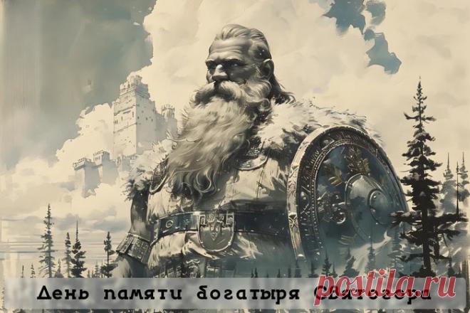 Святого́р — в древнерусской мифологии богатырь-великан. Относится к наиболее древним героям русского былинного эпоса, находящегося вне киевского и новгородского циклов и лишь отчасти соприкасающегося с первым в былинах о встрече Святогора с Ильёй Муромцем. День памяти богатыря Святогора отмечается в России 3 декабря. Открытки на День памяти богатыря Святогора.