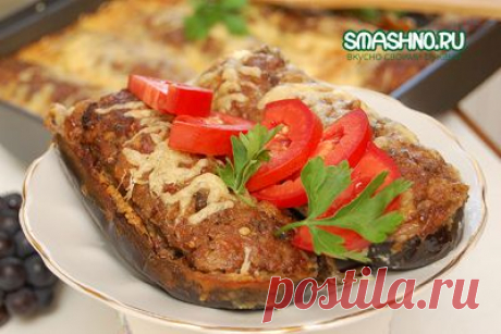 Вкусные фаршированные баклажаны в духовке. Как приготовить. - пошаговый рецепт с фото