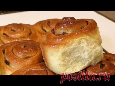 Популярные "БУЛОЧКИ  ЧЕЛСИ" . Сладкие и влажные " УЛИТКИ С ИЗЮМОМ". Булочки с изюмом.