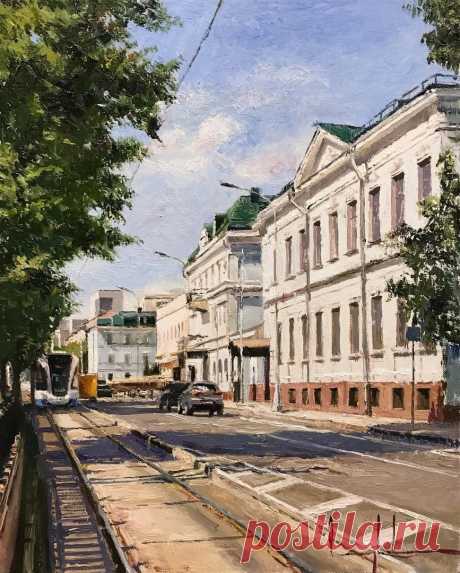 Денис Глазков. Изумрудные крыши Чистопрудного бульвара