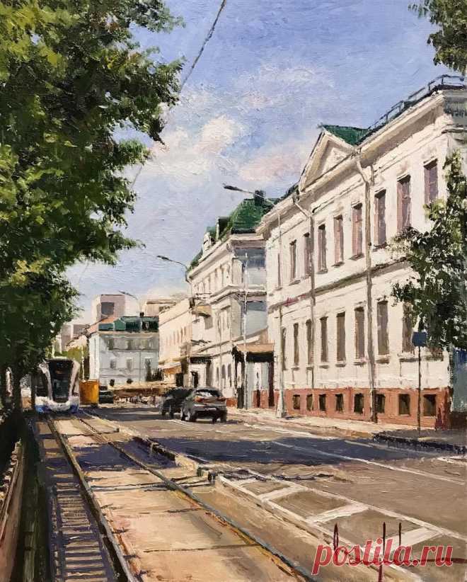 Денис Глазков. Изумрудные крыши Чистопрудного бульвара