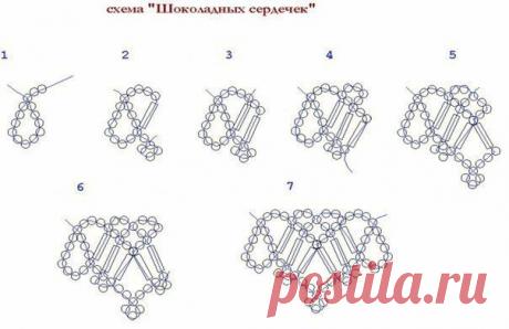 Ожерелья из бисера и бусин. Схемы плетения
