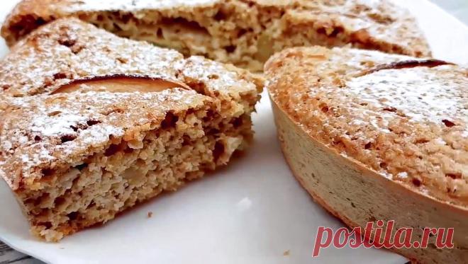 Легкая, полезная, низкокалорийная, вкуснейшая!Яблочный пирог из овсянки! Готовится легко и не отнимает много времени/БЕЗ муки,масла и сахара | Украсить стол | Дзен