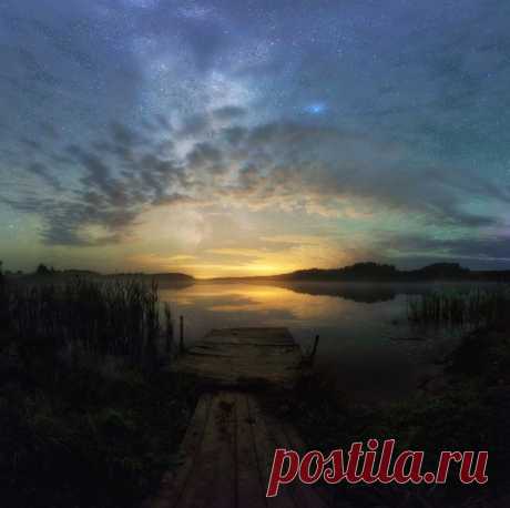 Около села Пантыл, Кировская область. Автор фото: Михаил Устюжанин. Доброй ночи.