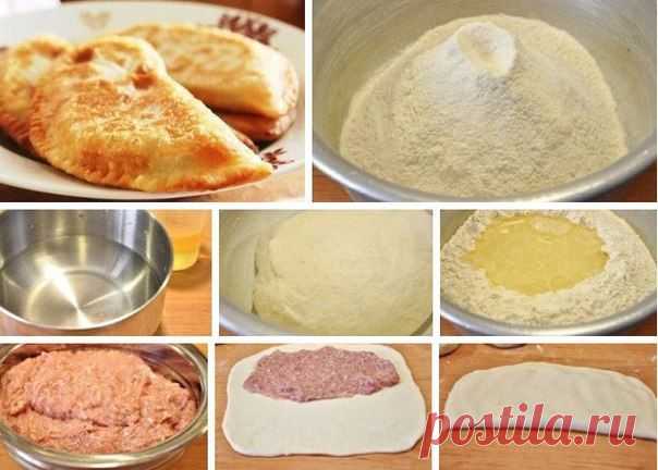 Чебуреки с мясом. Очень удачное хрусткое тесто! | Хозяин и Хозяюшка