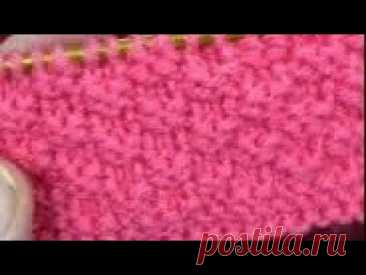 غرزة الرزة المزدوجةتريكو أو  غرزة الطحلب او غرزة الأرز أو العدسة Seed Stitch Knitting/Teat knitting