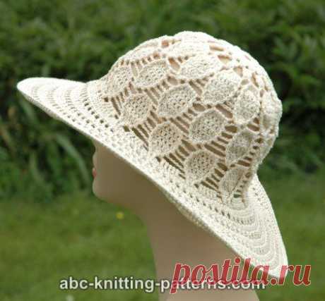 ABC Knitting Patterns - Acorn Summer Brim Hat