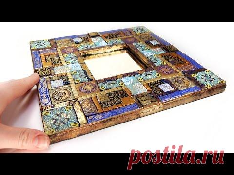 ✤ ВОСТОЧНОЕ ЗЕРКАЛО (полимерная глина) Мастер-класс / Светлана Няшина