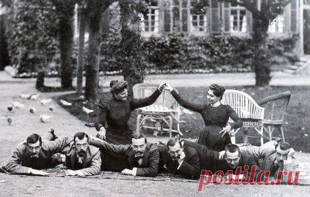 Германия, Дармштадт, 1899 год. Российский император Николай 2 с родственниками и друзьями / История цивилизаций!