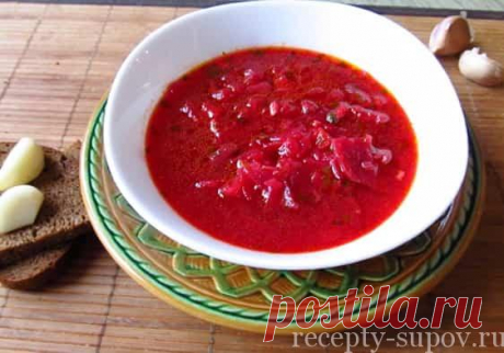 Постный борщ с фасолью - вкусный рецепт с фото