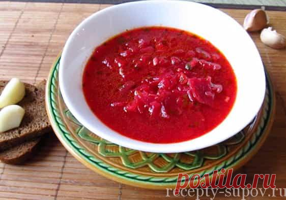 Постный борщ с фасолью - вкусный рецепт с фото