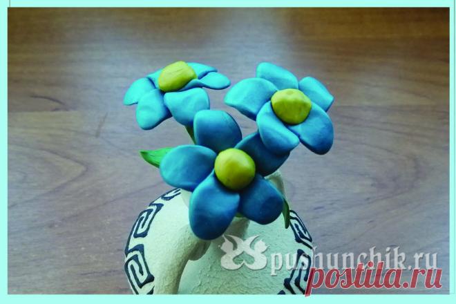 Лепка цветов из пластилина на сайте Пушунчик