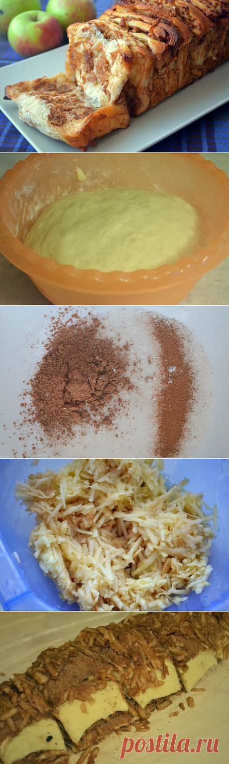 Яблочная &quot;гармошка&quot; с корицей и какао.