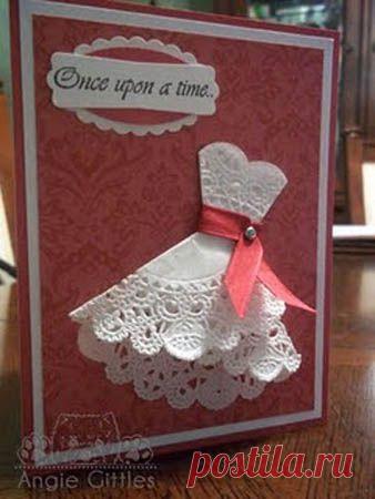 Открытки с объемными платьями - Скрапбукинг для всех! - Rus-scrap.ru - Scrapbooking