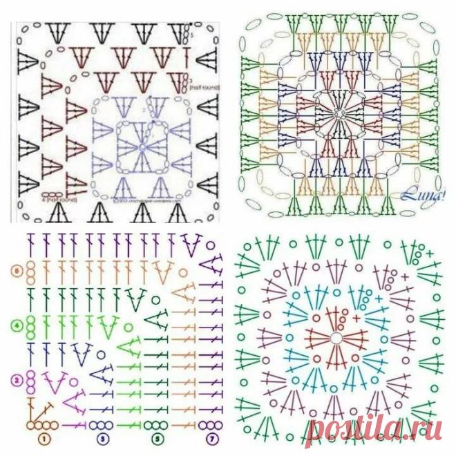 разновидности бабушкиного квадрата схемы: 11 тыс изображений найдено в Яндекс.Картинках