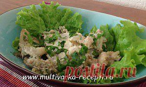 Рыба, запеченная с брокколи и цветной капустой в мультиварке |