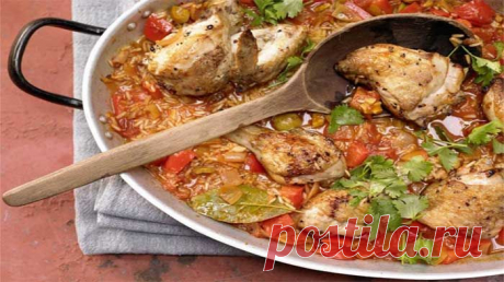 Тушёная курица по-испански! Бесподобно вкусная курочка очень нравится мужчинам, и дети тоже просят добавки! Это блюдо станет Вашим коронным воскресным блюдом! | Эксклюзивные шедевры кулинарии.