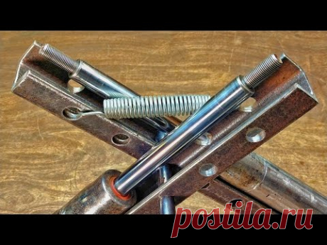 Шикарное применение старых амортизаторов! Hydraulic press from old car shock absorbers! - YouTube