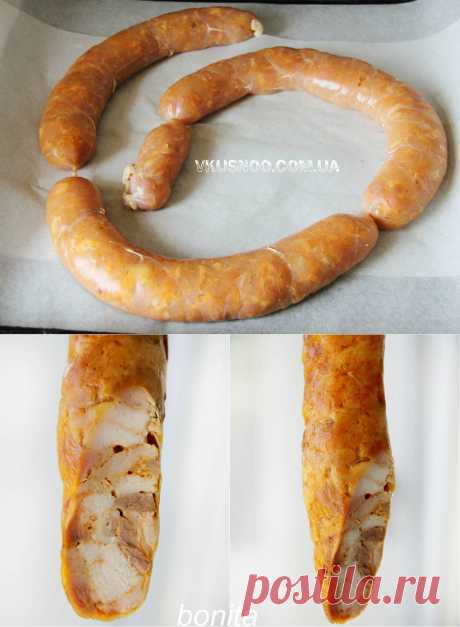 Домашняя куриная колбаса