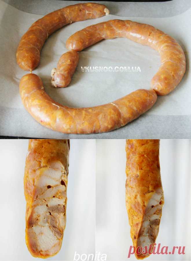 Домашняя куриная колбаса