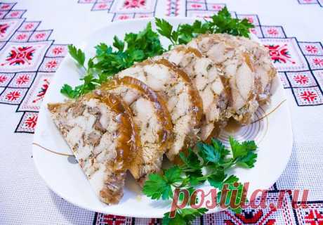 Домашняя куриная ветчина в банке за час