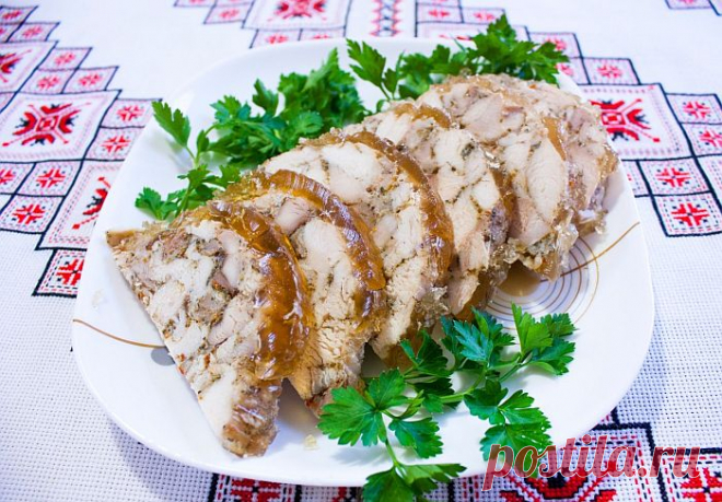 Домашняя куриная ветчина в банке за час