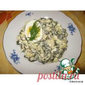 Салат с морской капустой от Ляночки - кулинарный рецепт