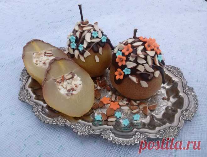 Фаршированная груша сыром и орехами!