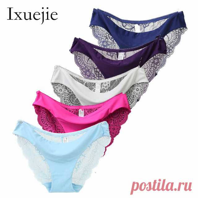5 шт./лот S XXL 5 Размеры Для женщин пикантные Нижнее Бельё для девочек прозрачные полые Для женщин Кружево Трусики для женщин бесшовные трусики Трусики для женщин Нижнее бельё купить на AliExpress