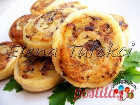 Картофельно-грибные спиральки