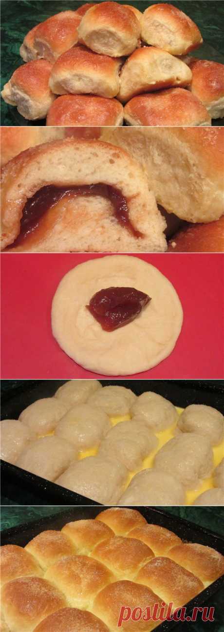 Заливные булочки с начинкой, очень вкусные, нежные, воздушные, мягкие..