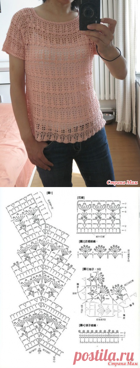 . Симпатичная туничка - Все в ажуре... (вязание крючком) - Страна Мам