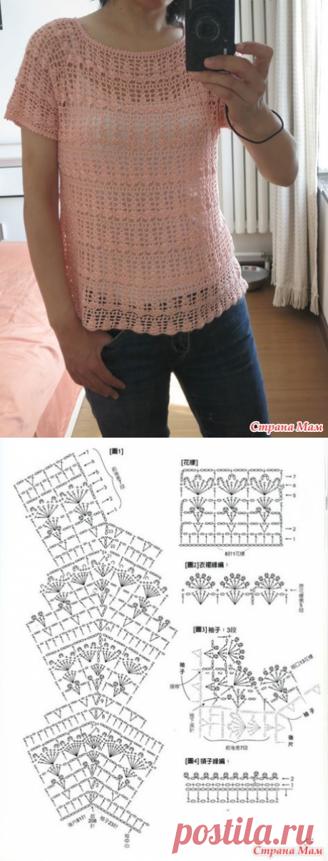 . Симпатичная туничка - Все в ажуре... (вязание крючком) - Страна Мам