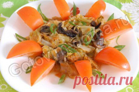 Рецепт: Солянка из капусты с шампиньонами
