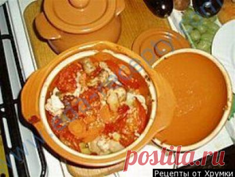 Мясо со сладеим перцем в горшочке