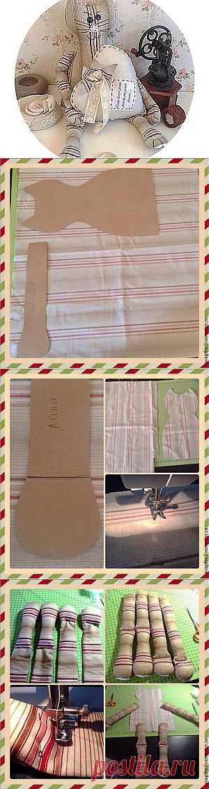 Шьем текстильного котика - Ярмарка Мастеров - ручная работа, handmade